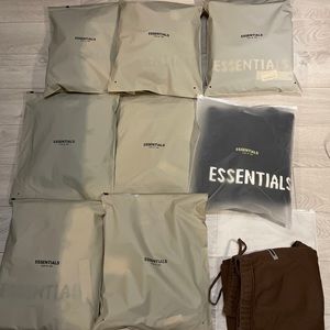 ESSENTIALS fog - Knit Hoodie Sweater Sweatpants